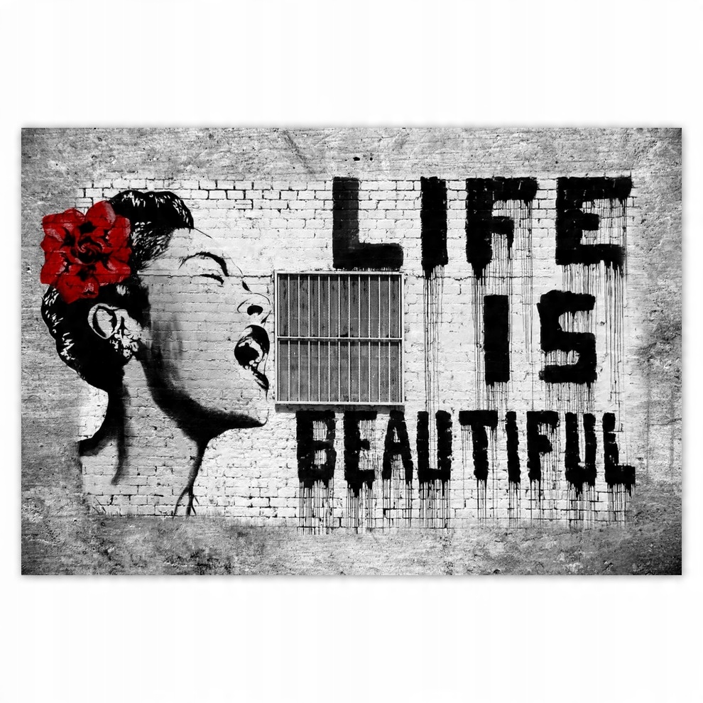 

Plakaty 185x125 Banksy Life is beautiful