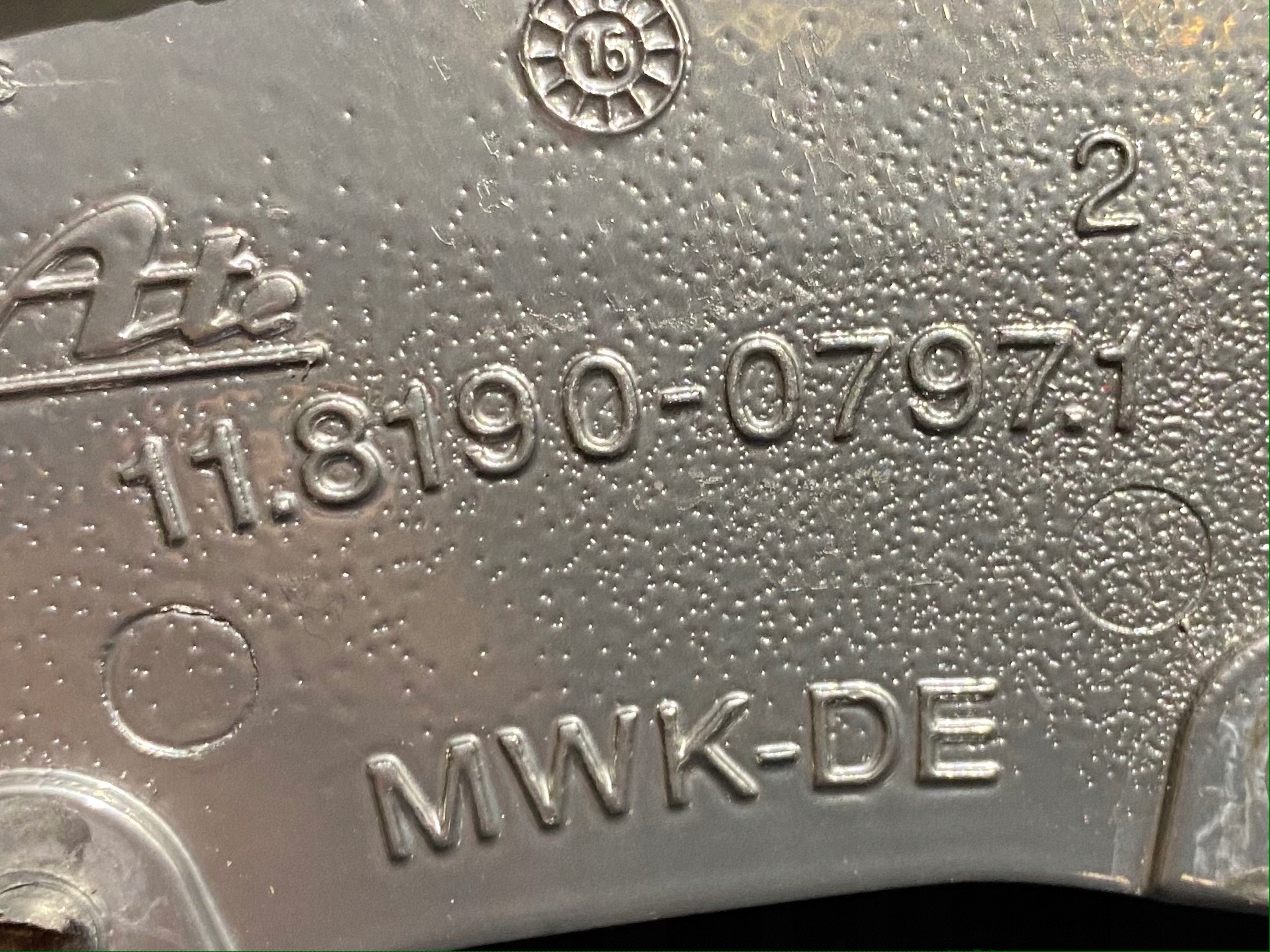 BENTLEY CONTINENTAL logo de l’étriers freins hamulc 11819007971