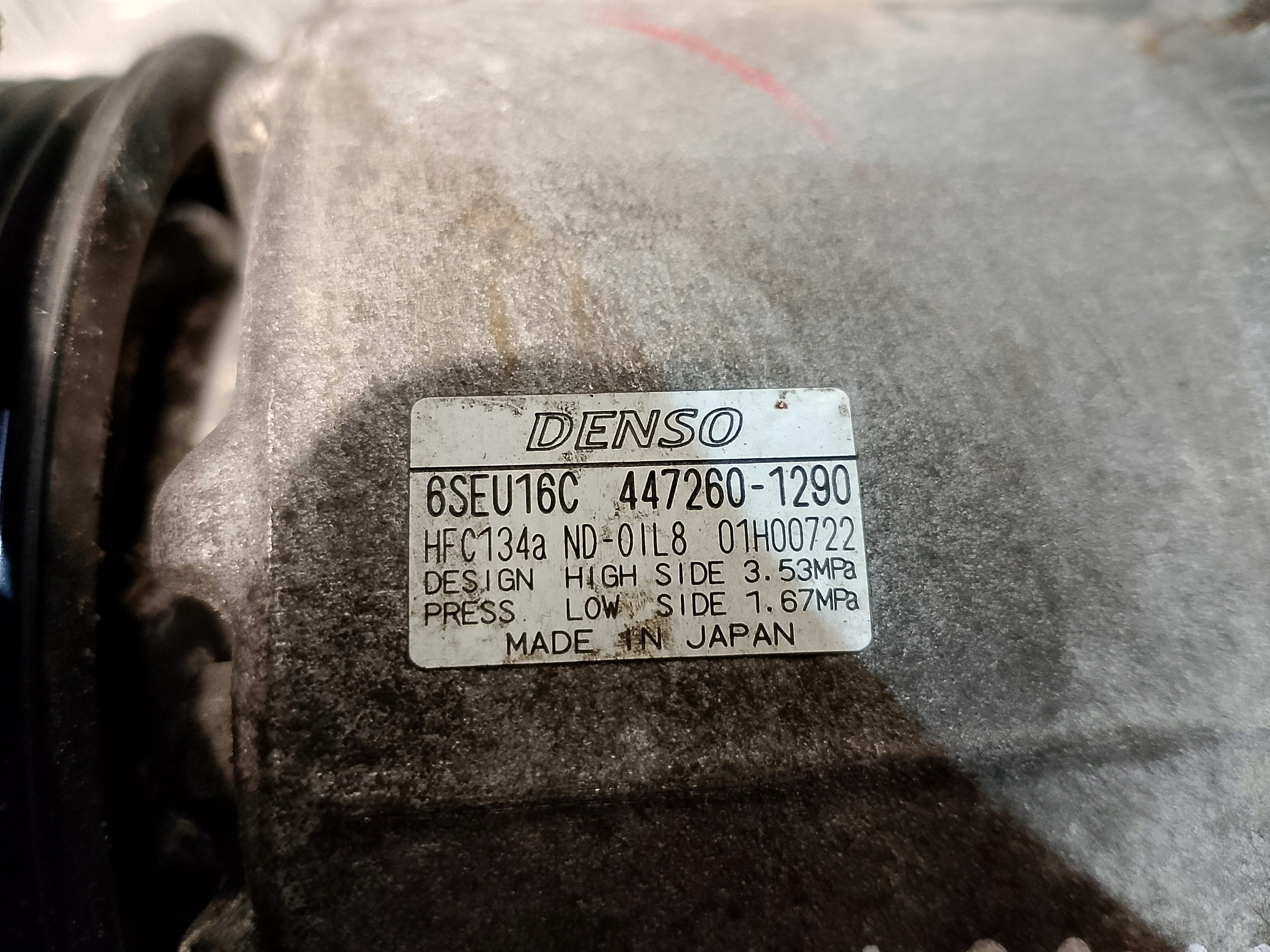 compressor compressor; of the air conditioning LEXUS IS II 220 D 2.2 D DENSO 447260-1290