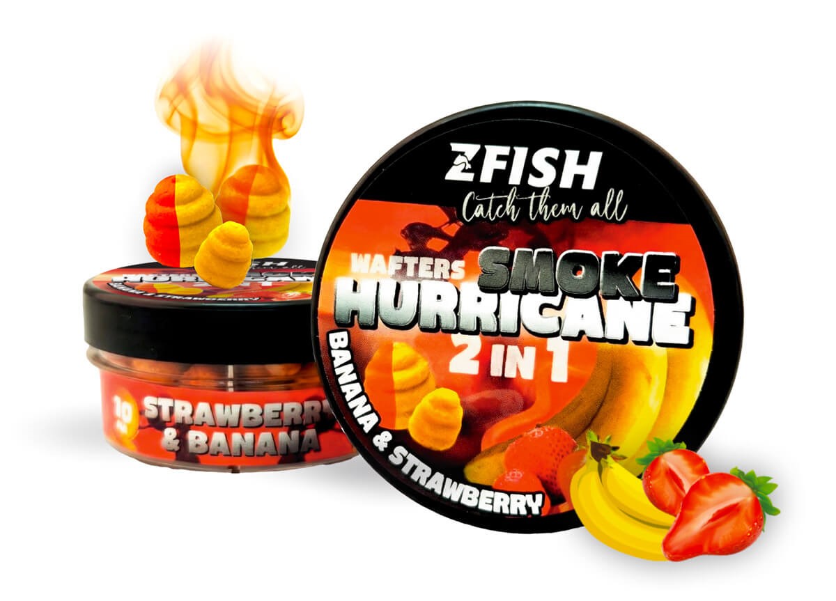 Wafters Smoke 2w1 8/10mm Truskaawka Banan Zfish Karp Amur Karaś Leszcz