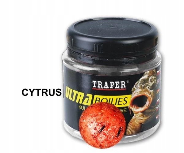 Traper Ultra Boiles Kulki Proteinowe Hakowe Cytrus 16mm 100g