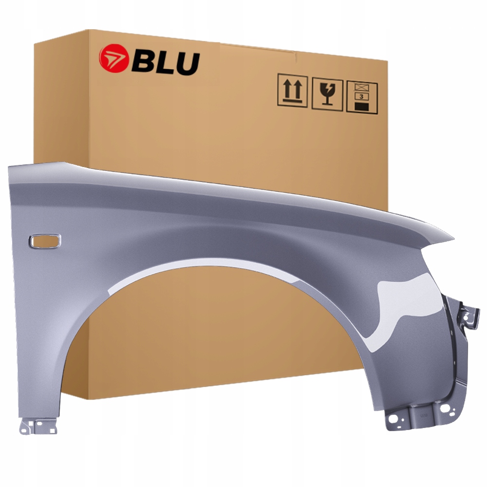 Blu Blatník Audi A4 B6 LY7J pravý stříbrný 00-04 přední pozink