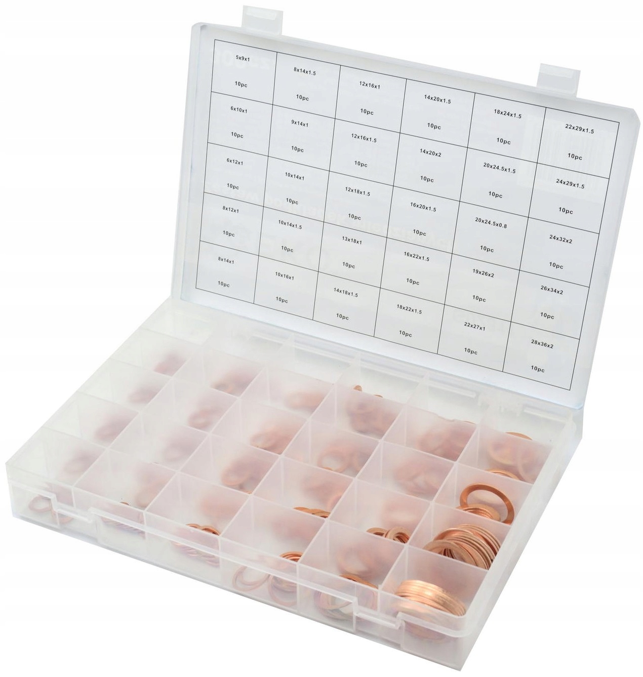 Zestaw podkładek miedzianych Podkładki 300szt