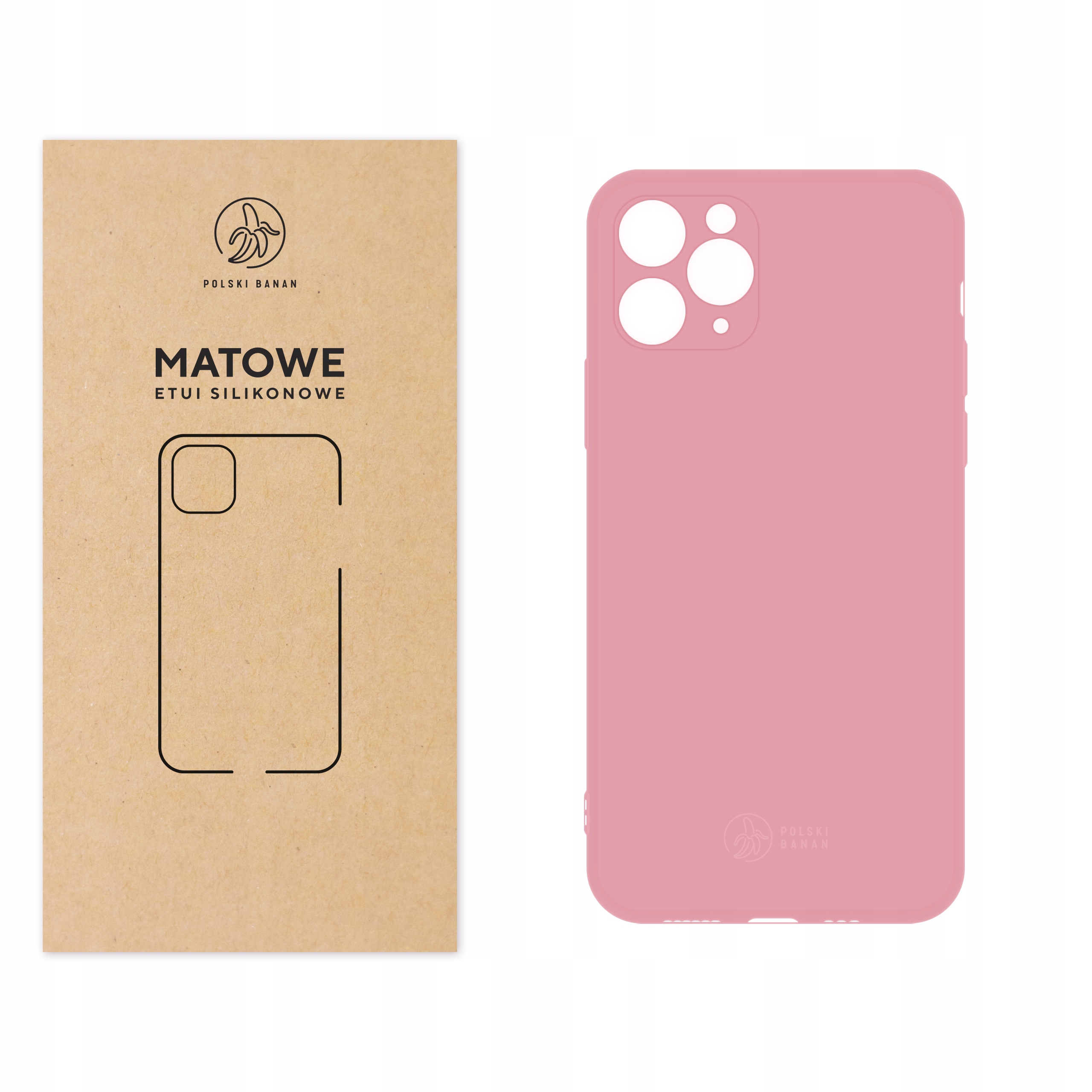 

Etui Matowe do iPhone 11 Pro różowe