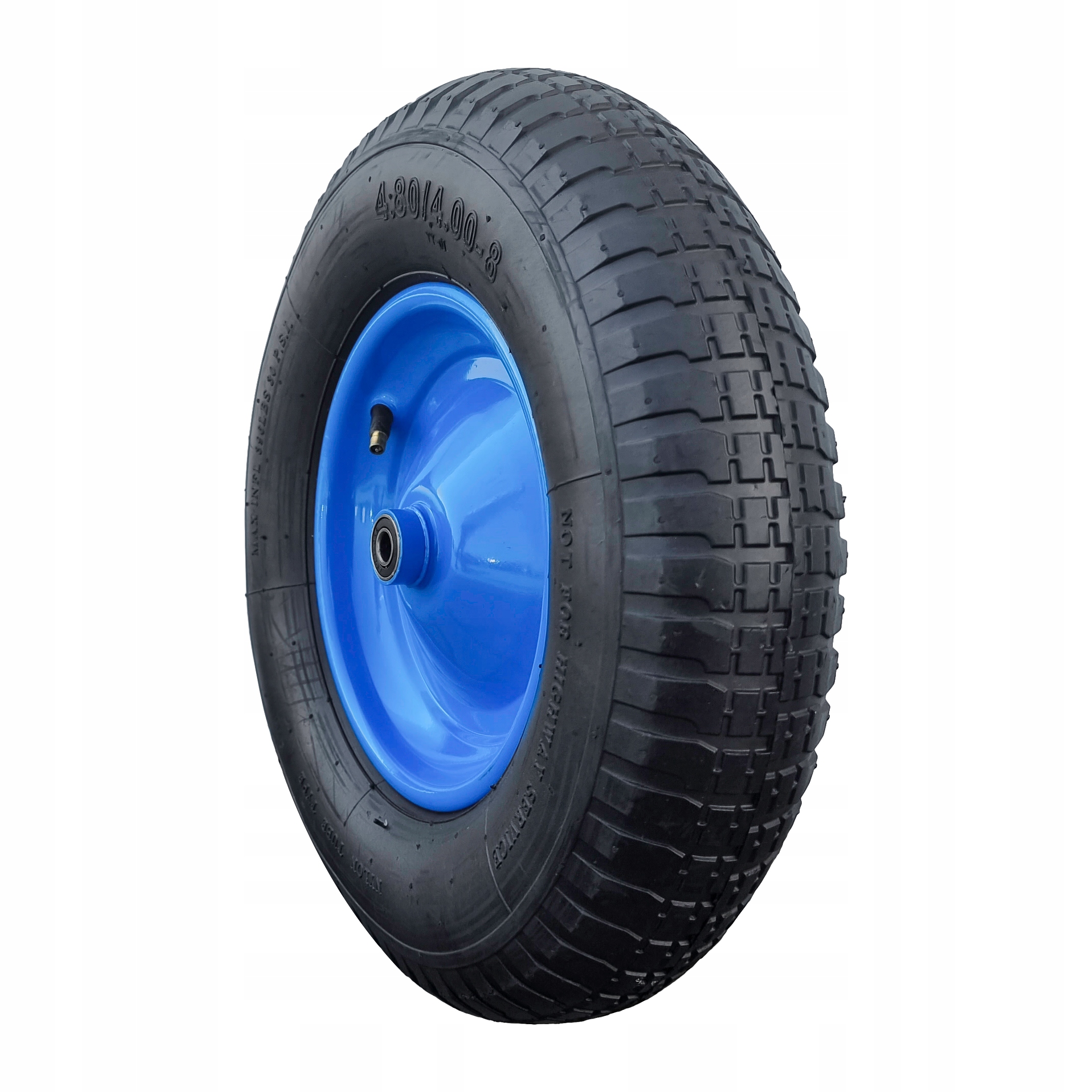 KOŁO DO TACZKI WÓZKA TACZEK WÓZKÓW 400x8MM 2PR + OŚ 12MM KOŁA MOCNE KÓŁKO Pojemność 1 l