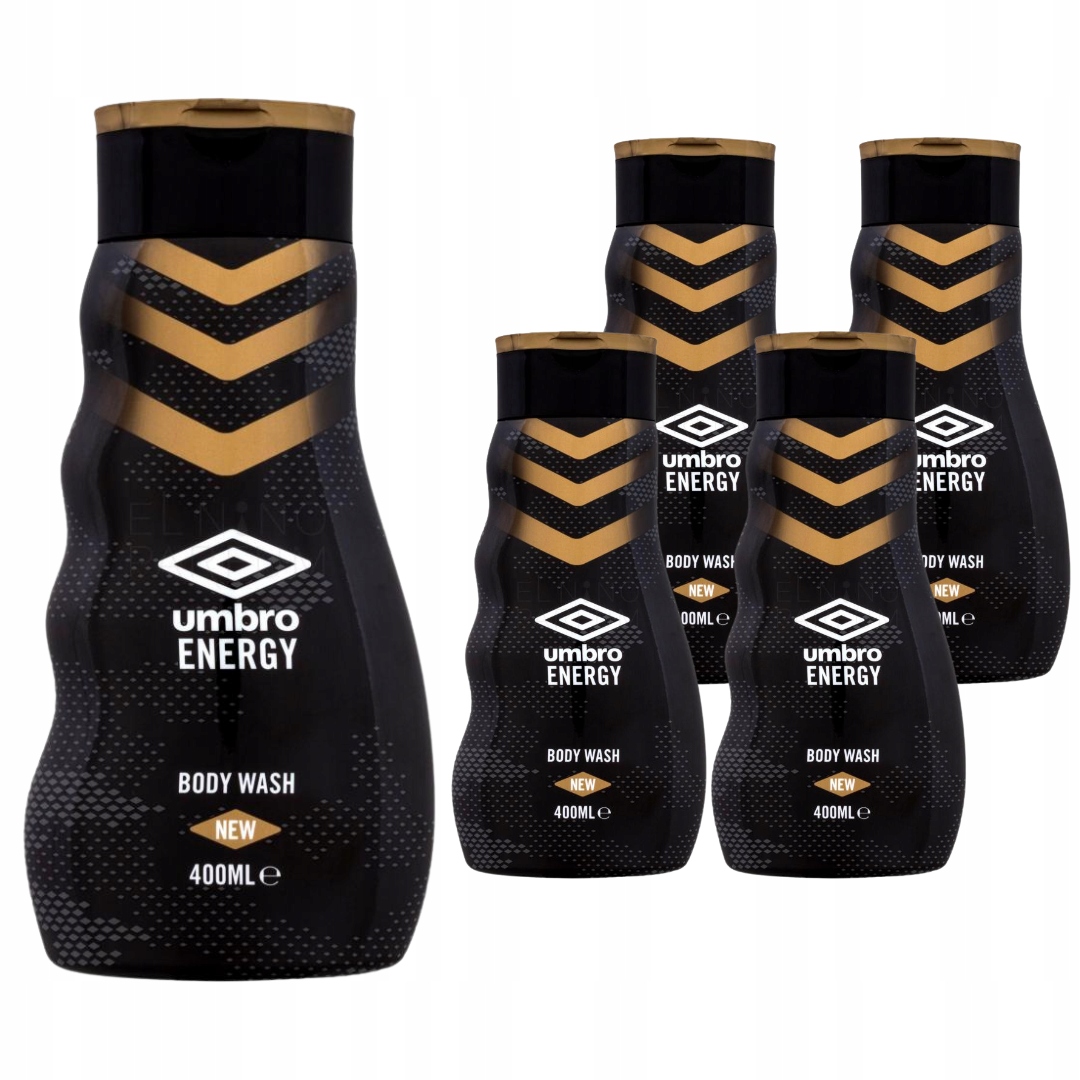 Żel Pod Prysznic Męski Umbro Energy Dla Mężczyzn 400 ml x 5 sztuk