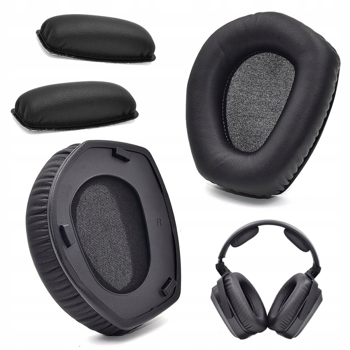 PASUJE DO WYMIENNYCH OSŁON SŁUCHAWEK SENNHEISER HDR RS165 175 185 Producent bez marki