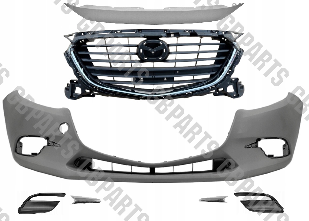 Kompletní Přední Nárazník Grilu Atrapa Mazda 3 2017 2018 Lift