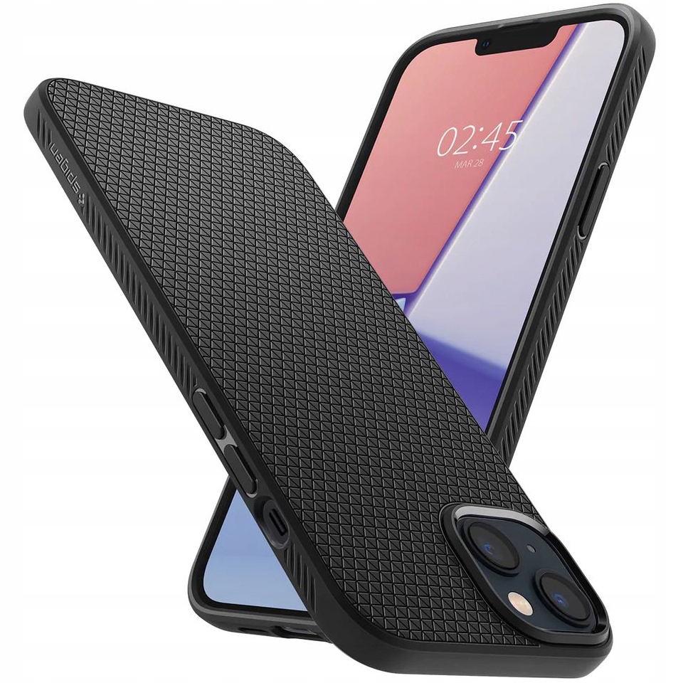 Spigen Liquid Air iPhone 14 Plus 15 Plus Matte Black Spigen