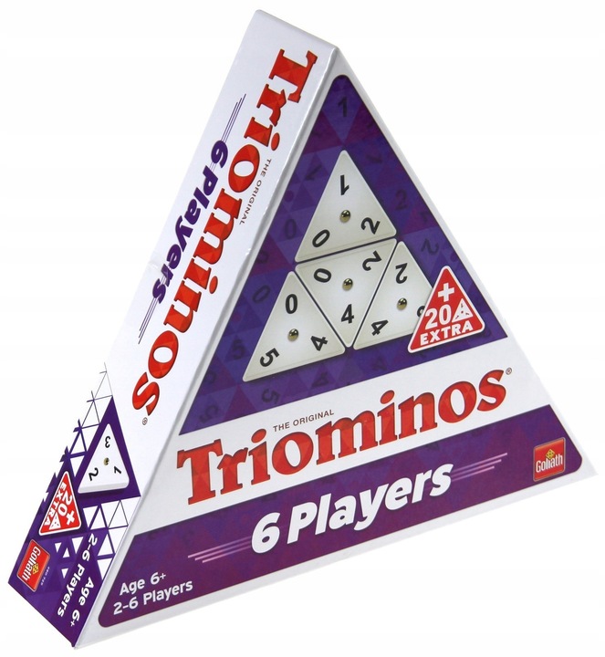 Gra Triominos dla 6 graczy Logiczna Planszowa Goliath Games 6+