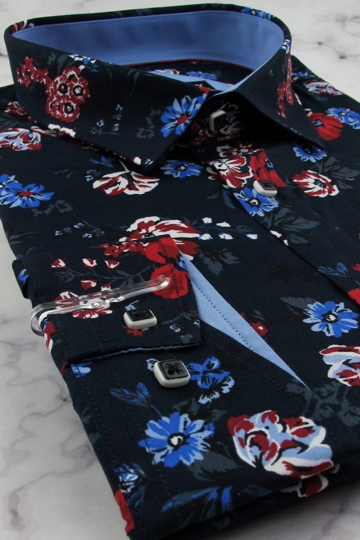 Koszula Męska Elegancka Wizytowa do garnituru E047 Rozmiar 3XL