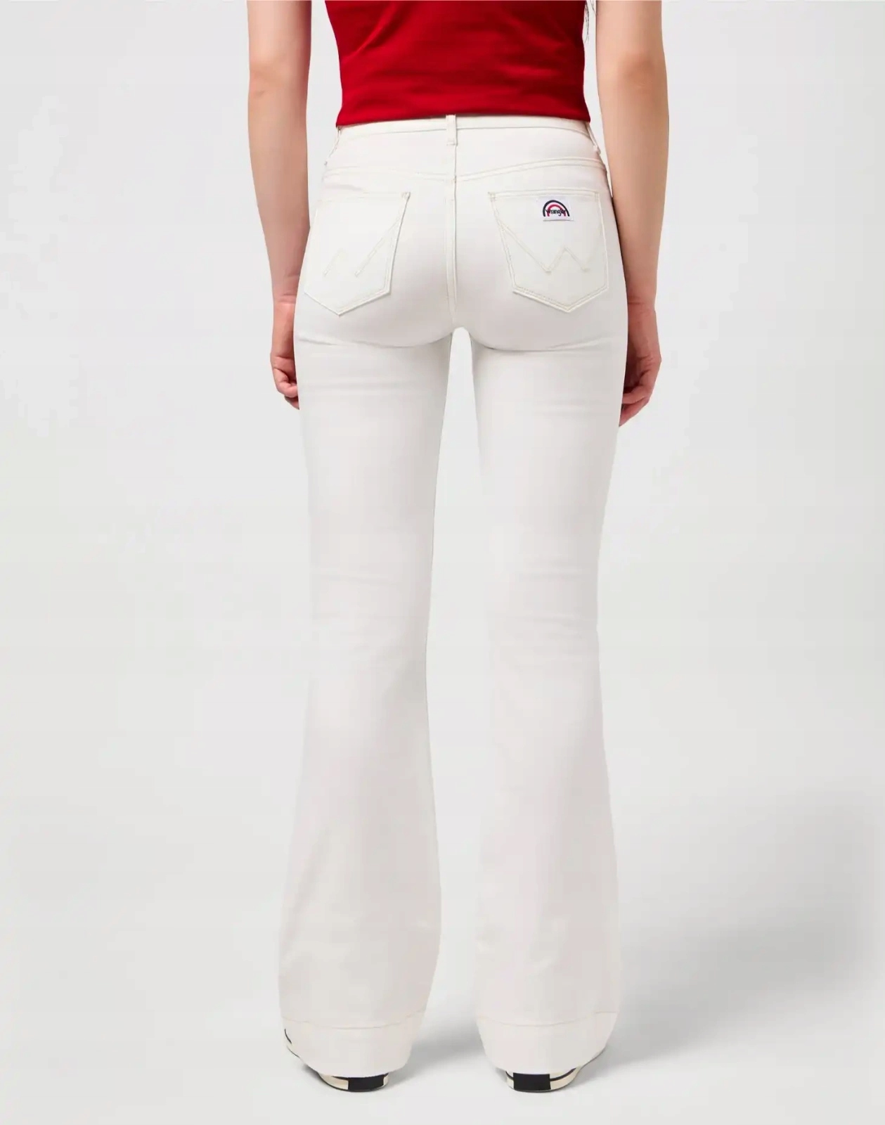 Dámské zvonové džíny Wrangler Flare White 112351029 26/32