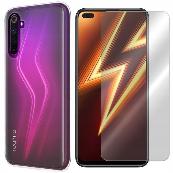 

Etui Do Realme 6 Pro Pokrowiec Case 0.3mm + Szkło