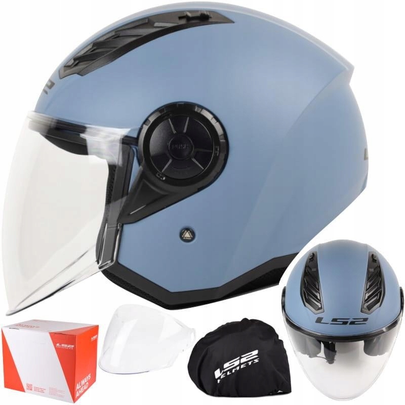 LS2 Airflow II otvorená prilba misty blue mat L