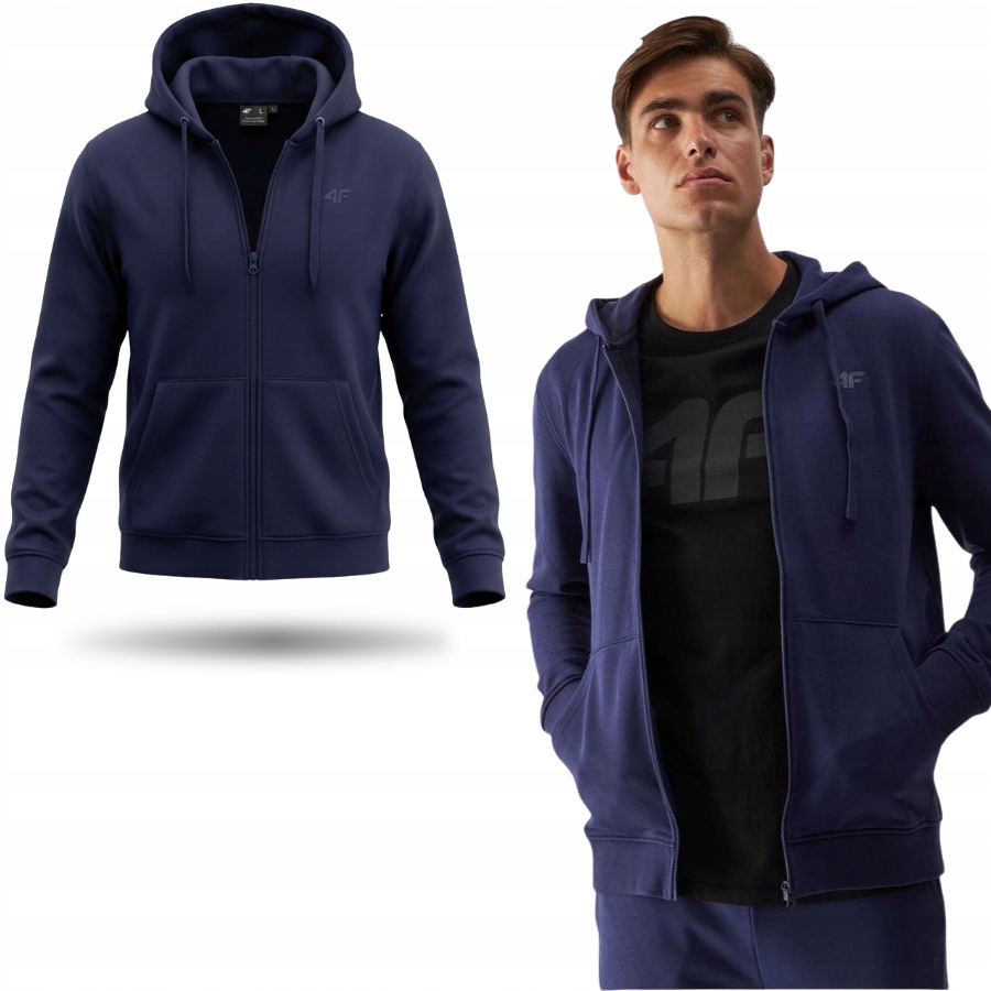 Bluza Męska 4F Dresowa Sportowa Ciepła Na Co Dzień