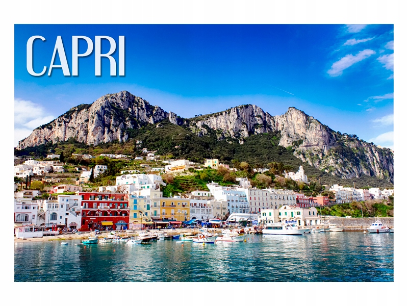 

Capri Miasto- Wyspa Morze -Magnes na lodówkę
