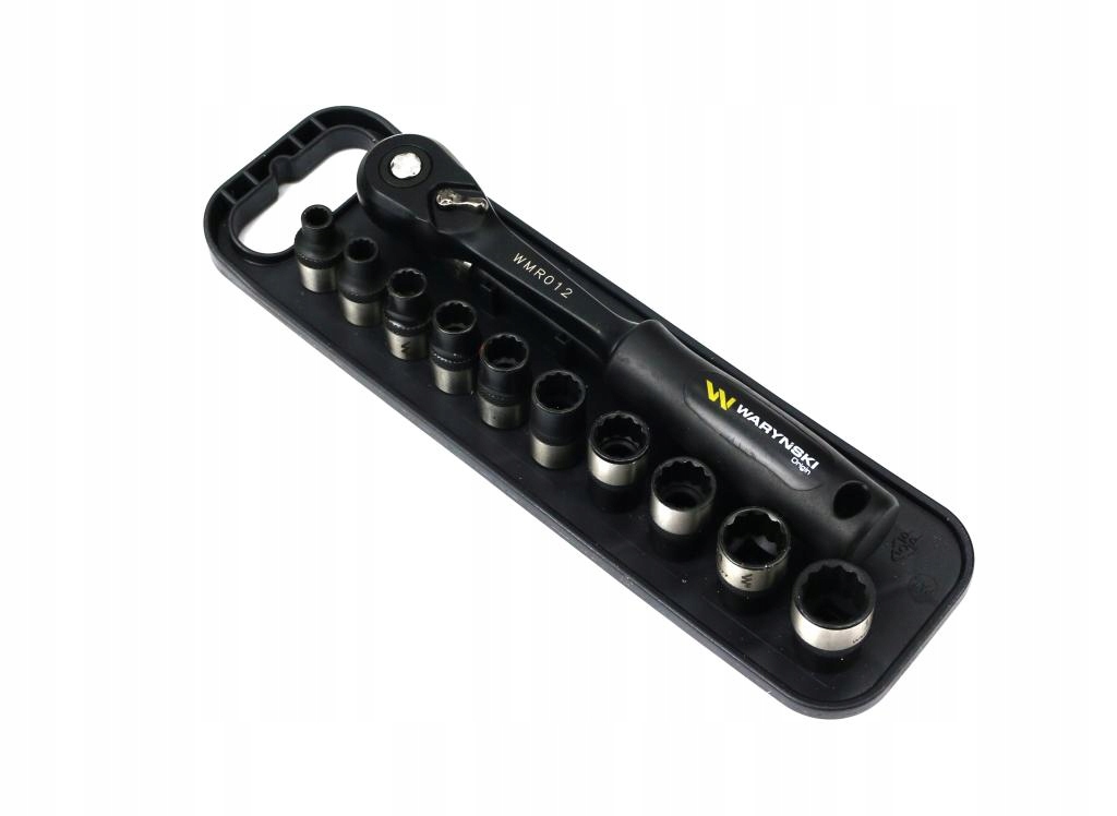Zestaw 12 el. nasadki 3/8 przedłużka 12.5 cm grzechotka 9 10 11 13 14 War