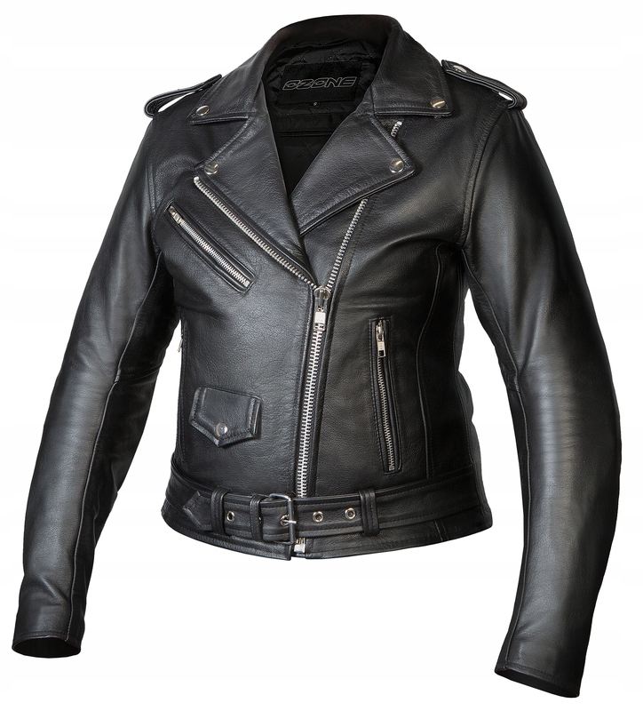 DAMSKA KURTKA SKÓRZANA OZONE RAMONES LADY BLACK XL