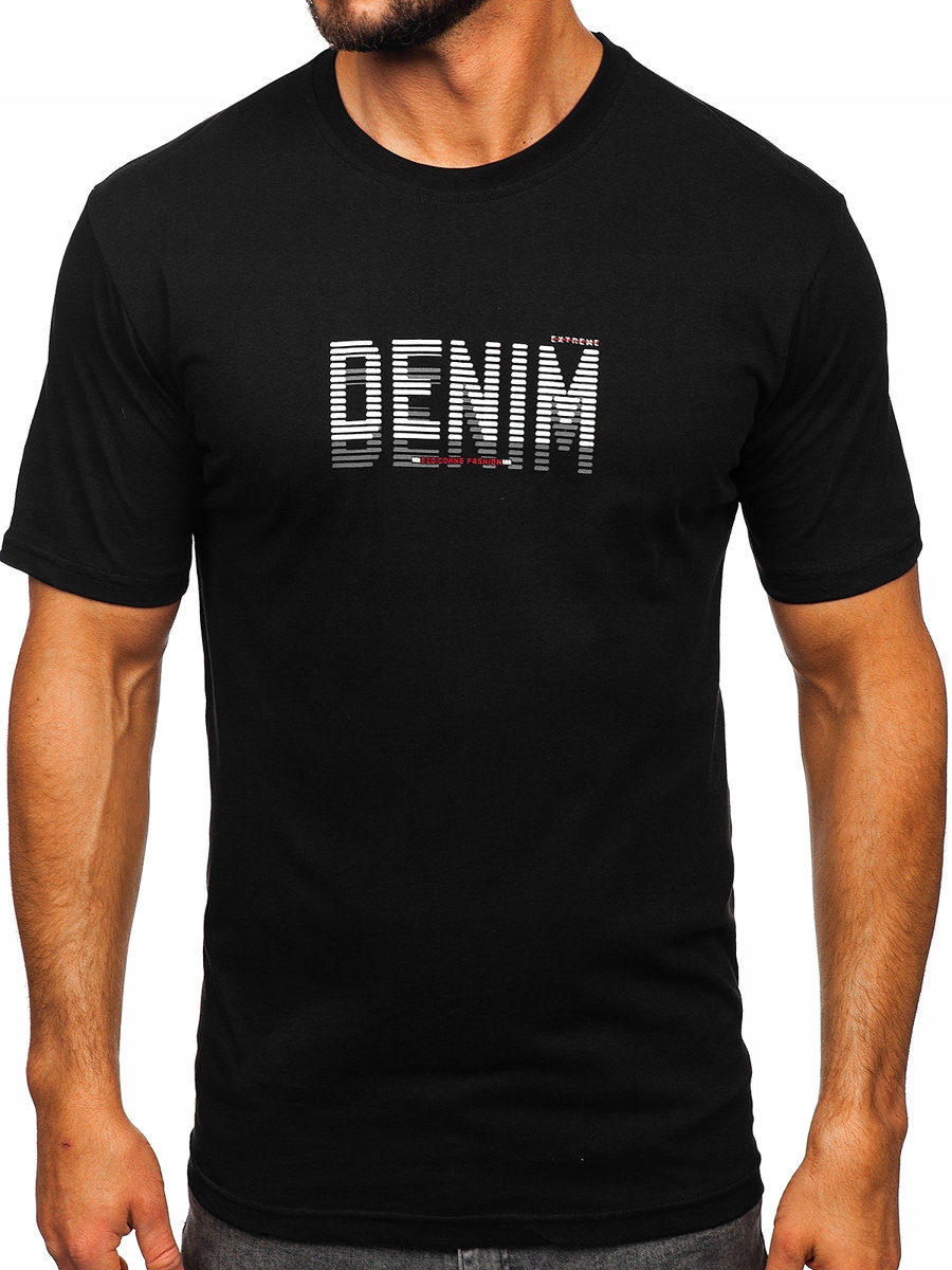 

T-shirt Koszulka Męska Czarna 14787 Rozmiar_m