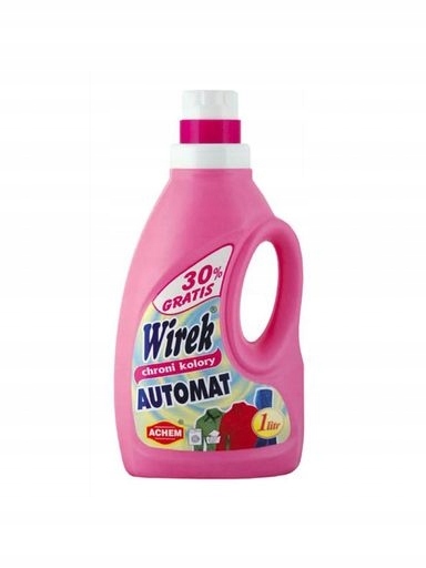 7X Tekutý prací prostředek Wirek barva automat 1 l