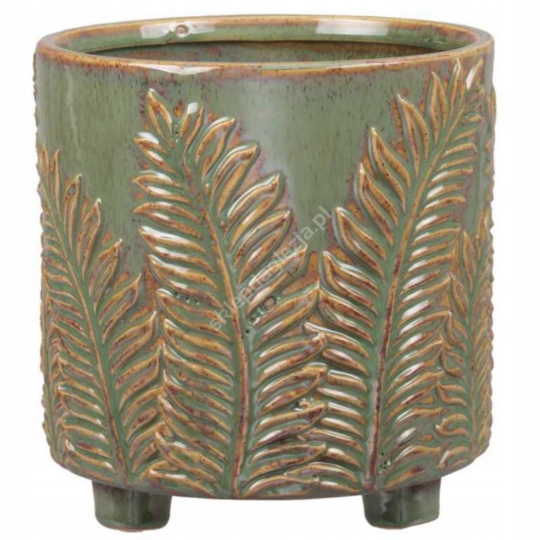 Doniczka Oth zielona paproć 11x11,5cm