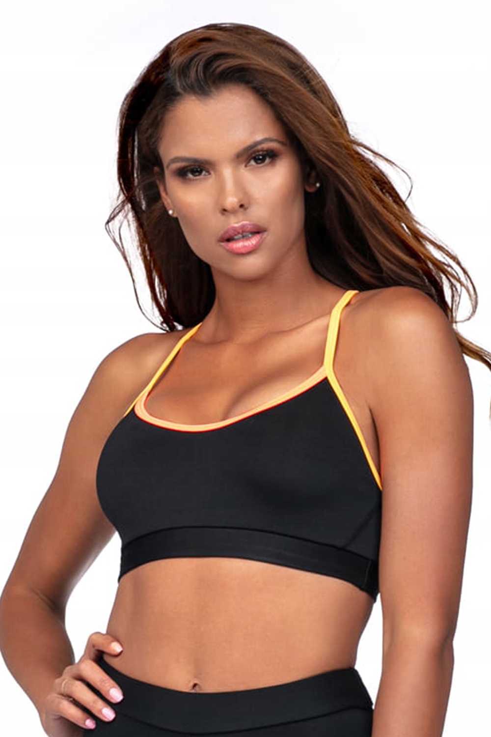 Biustonosz stanik sportowy Reviver L5175/0 czarny S