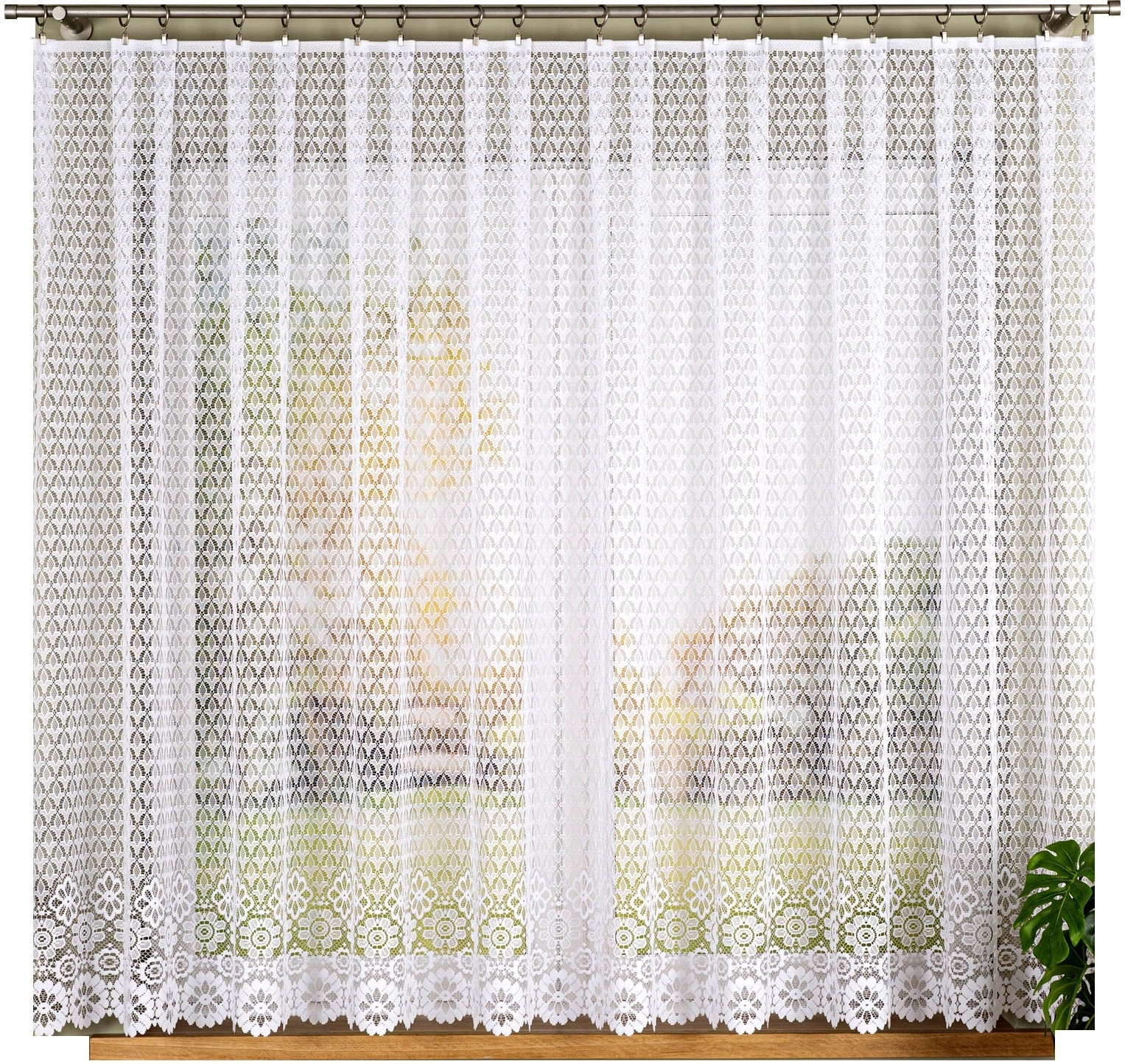 Faustyna záclona žakárová vzor 004411 400x140 cm rovná (hotová) s lemováním