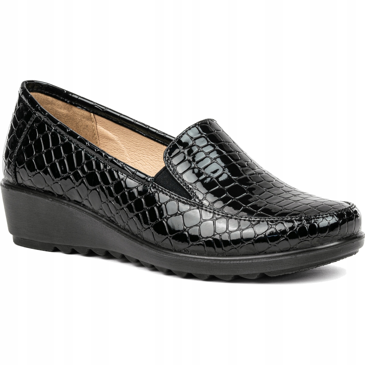 Polobotky Širší vsuvka Kůže mokasíny Módní měkké Lehké pohodlné Wojtyłko 38