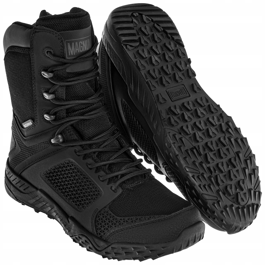 Taktické boty Magnum Drum Mid Wp trekové uniformované černé 43