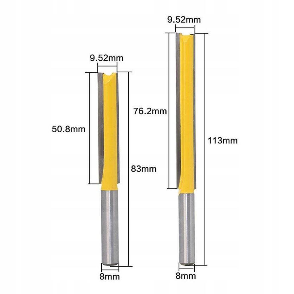 Bardzo długi prosty do drewna Żółty Marka inna