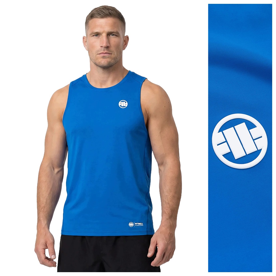 Pánský tank Top Mesh s logem Pit Bull „runway“ modrý M