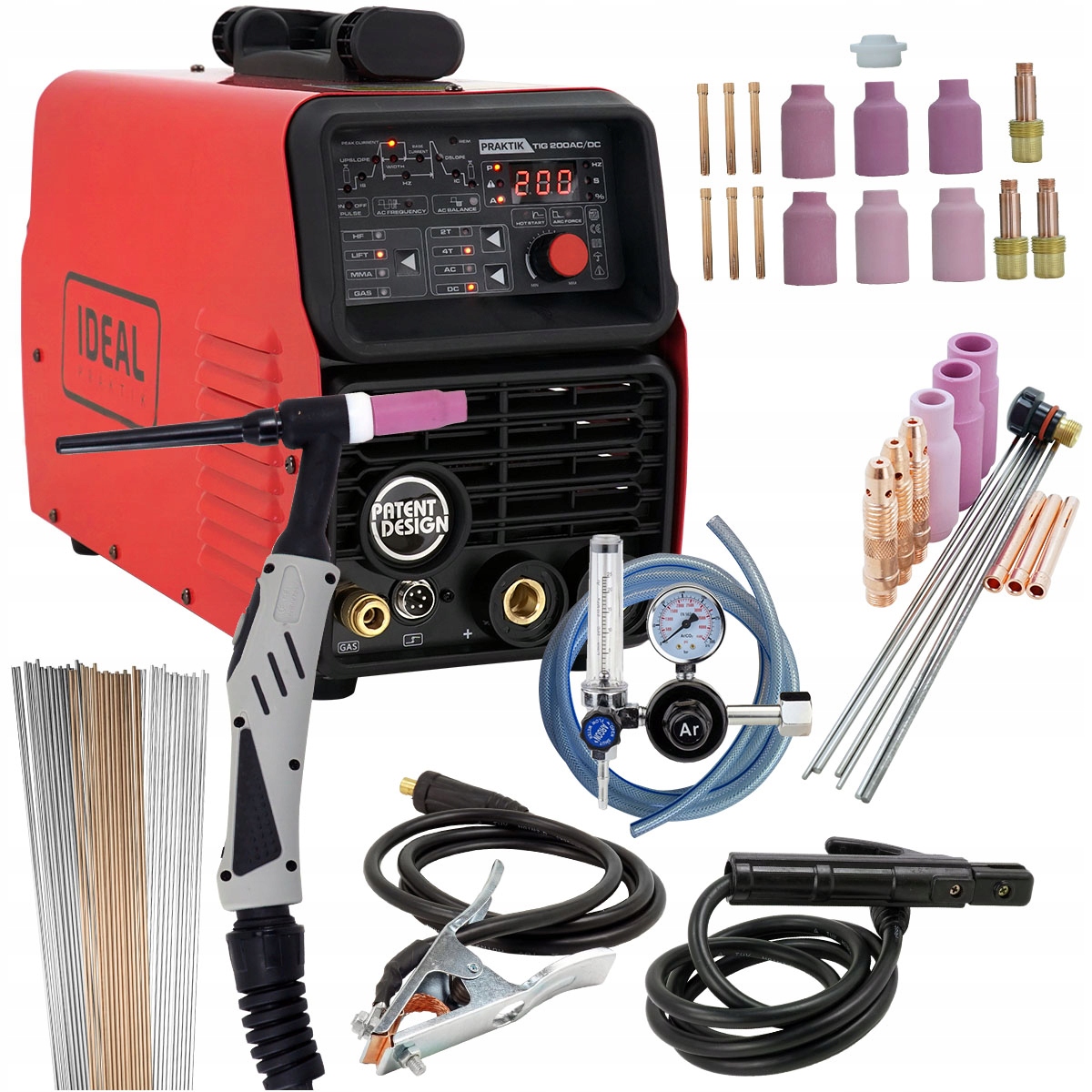 

Spawarka Tig Ac DC Mma Ideal 200A Puls zestaw 230V