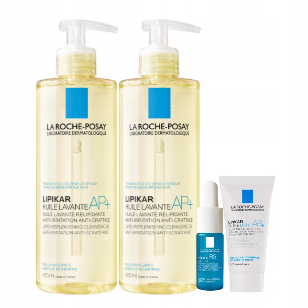 La Roche-Posay Lipikar Oil Ap+ Olejek myjący do skóry suchej 400ml 2PAK