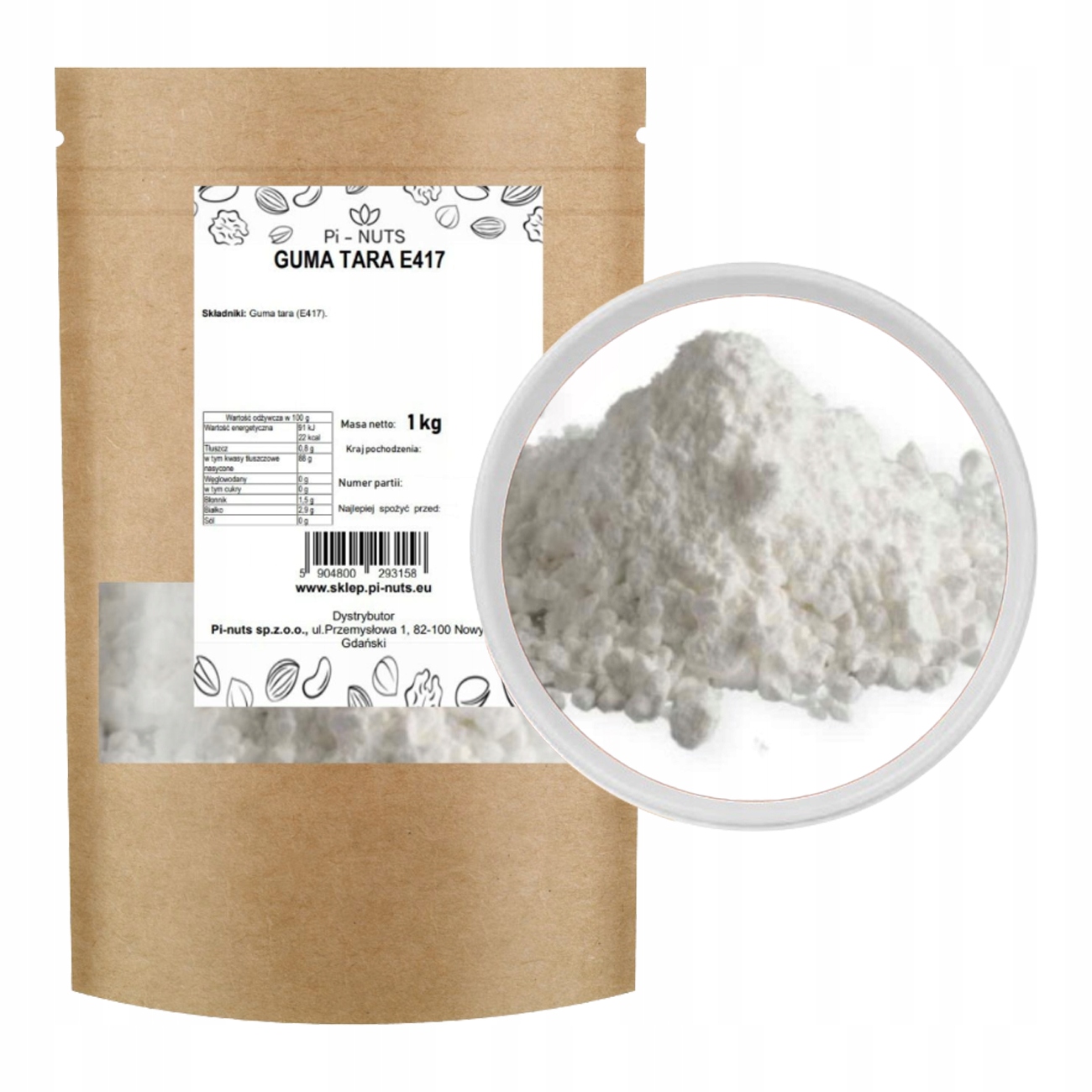 Guma Tara E417 Stabilizator Do Lodów 1KG Pi-nuts