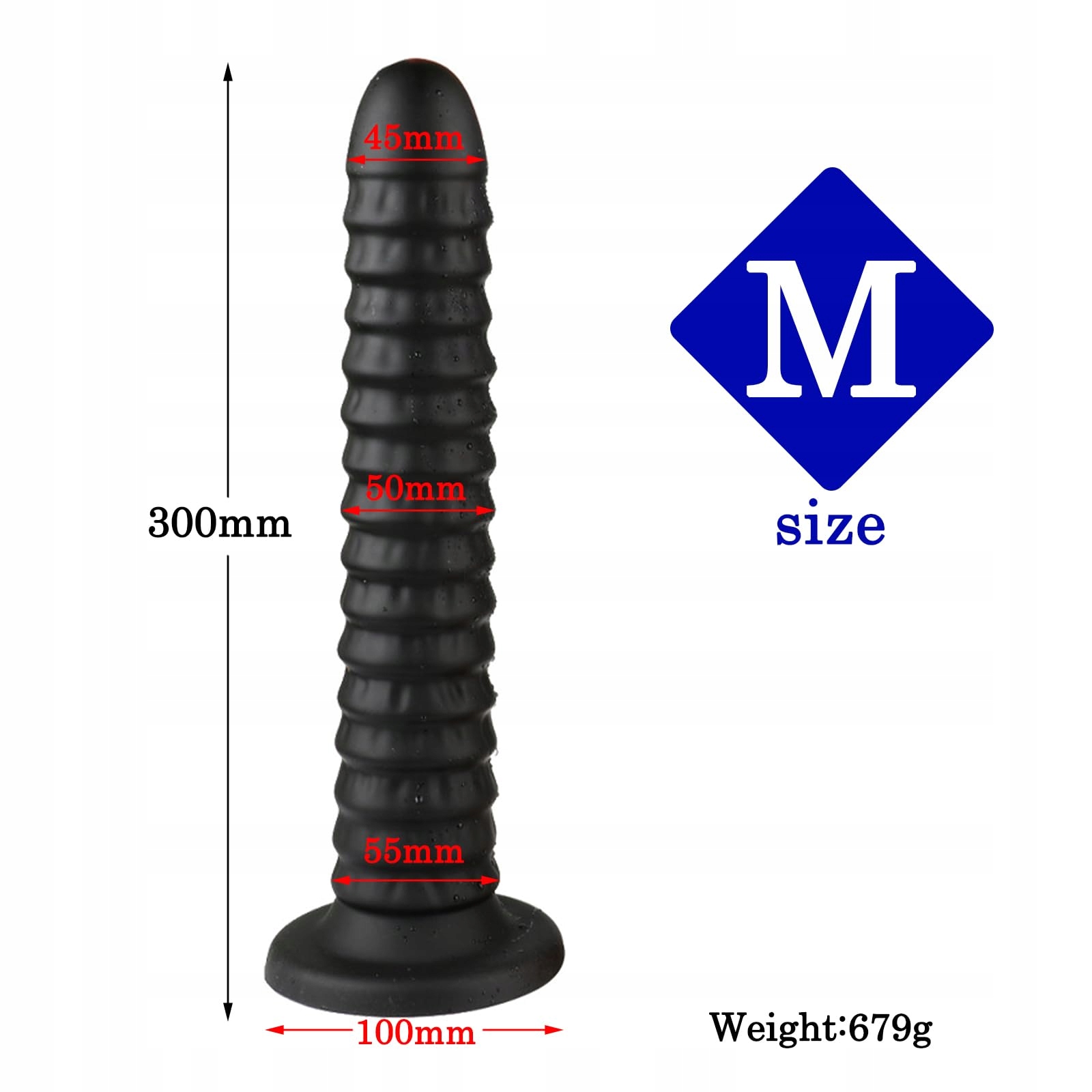 Dildo Analny Przyssawka Korek Analny Masaż Prostaty Punkt G Duży FLYSL — miniatura 6