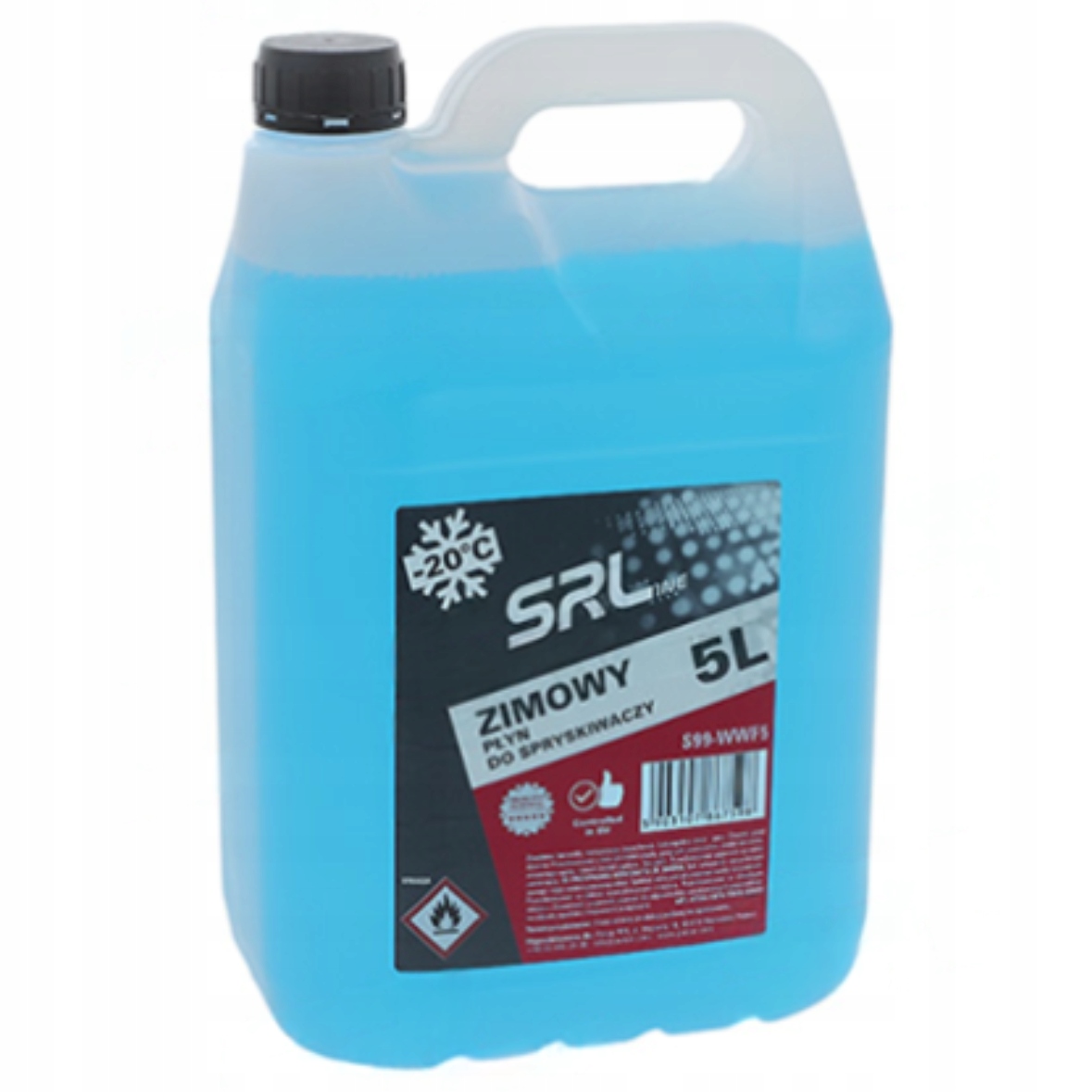 Zimowy Płyn Do Spryskiwaczy Srl -20 Stopni Zapachowy 5L