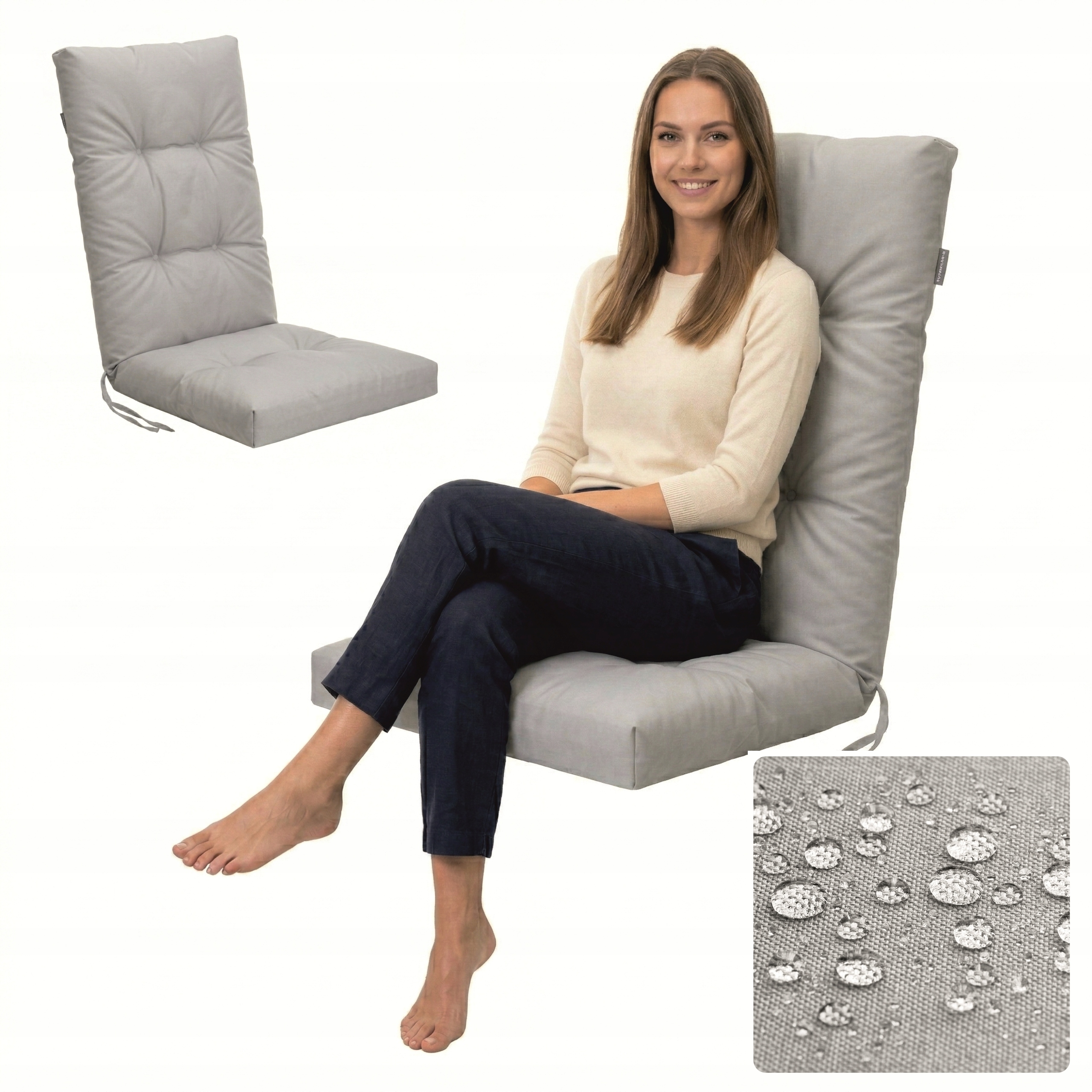 Polštář Zahradní Na Křeslo lehátko voděodolné křeslo na nábytek do zahrady 118