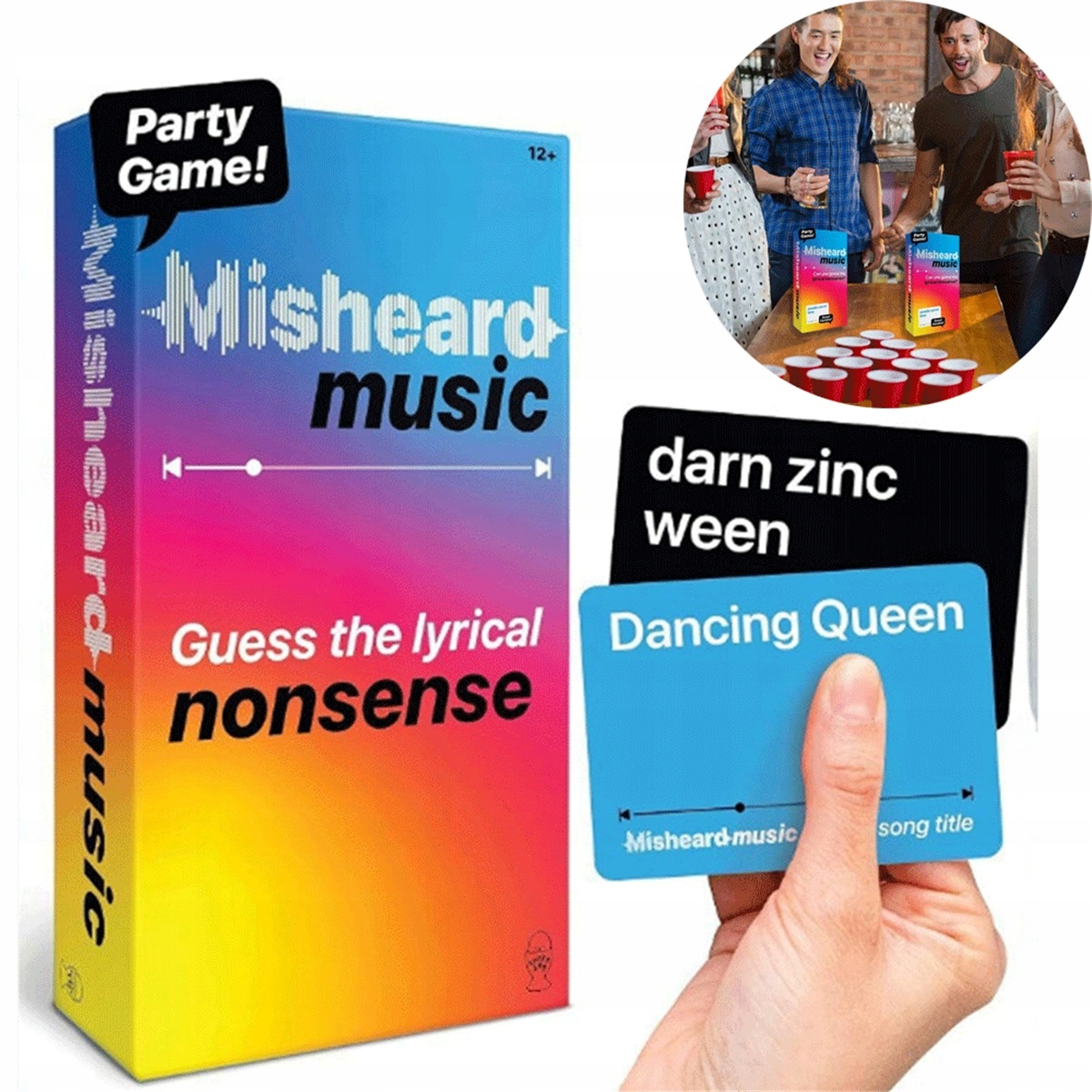 MISHEARD MUSIC GAME Z 350 TYTUŁAMI PIOSENEK I TIMEREM NA 30 SEKUND