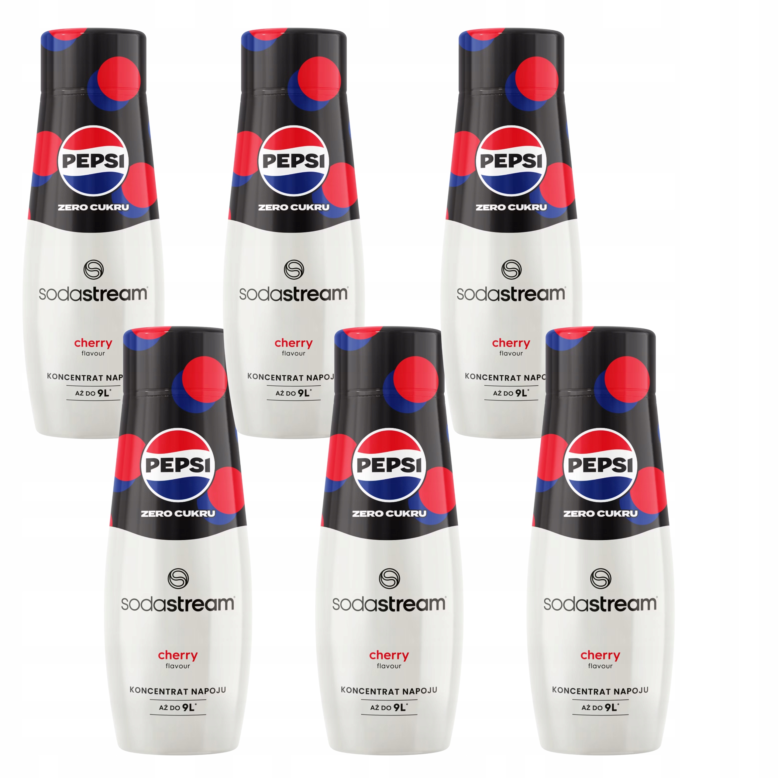 Koncentrát sirupu na sycení vody SodaStream Pepsi Cherry Zero Cukr 440 ml