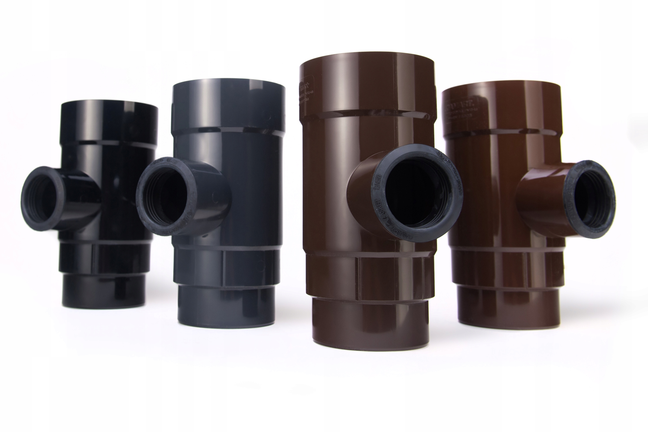 Łapacz wody deszczowej fi100x50 brąz(redukcja) Marka Gamart