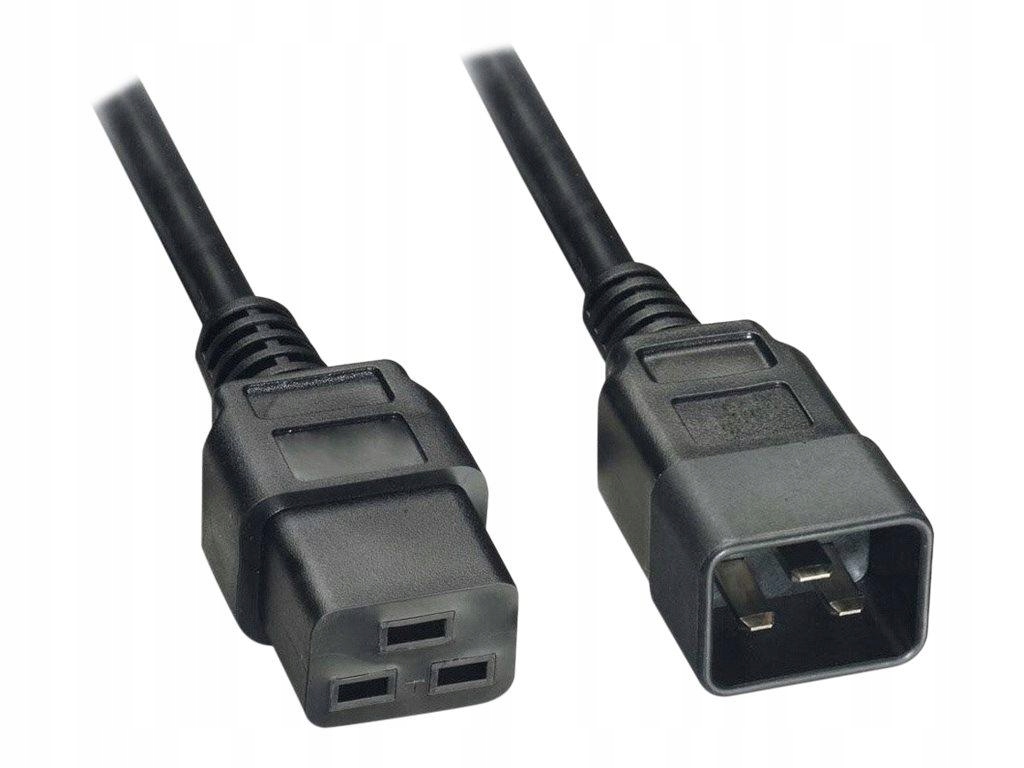 Akyga Power cable AK-UP-07 Iec C14 C15 250V/50Hz 3m