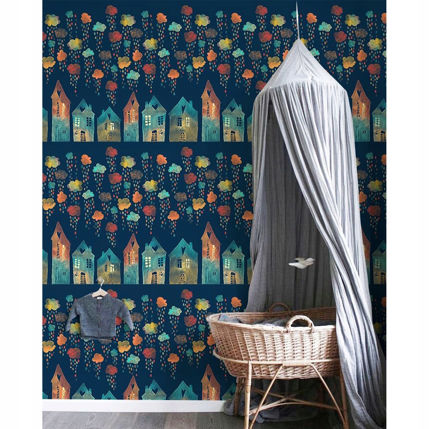 

Flizelinowa fototapeta Kolorowe domy 416x254 +klej