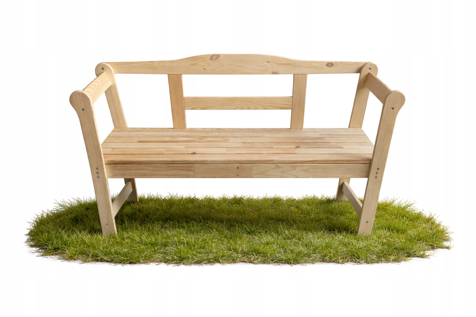 Ławka Ogrodowa Drewniana Z Oparciem Ania 118CM Taras, Ogród, Balkon, Patio