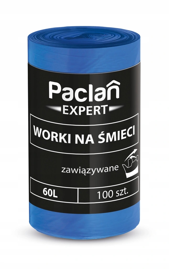 

Worki na śmieci wiązane Paclan Expert 60L 100 szt.