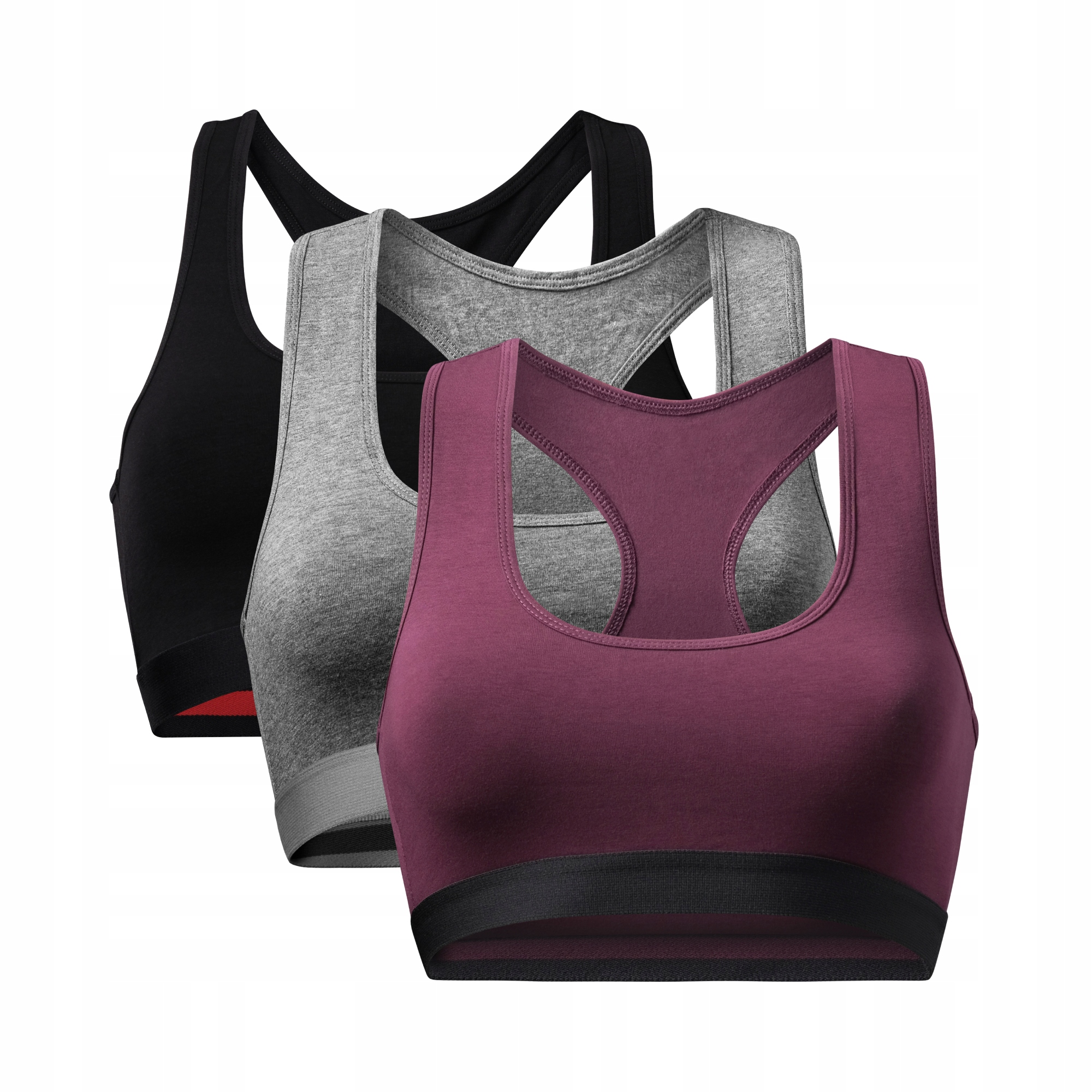 Damski Biustonosz Bawełniany Danish Endurance Organiczny 3-pak L