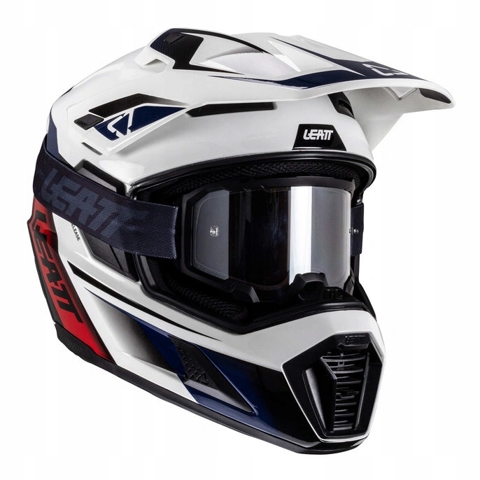 Prilba cross s okuliarmi Leatt Kit Adv 8.5 V25 Royal tmavo modrá červená Darčeky