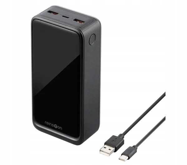 Powerbank Reinston 30000mAh Pd 65W 2x Usb-a 1x Usb-c Szybkie ładowanie