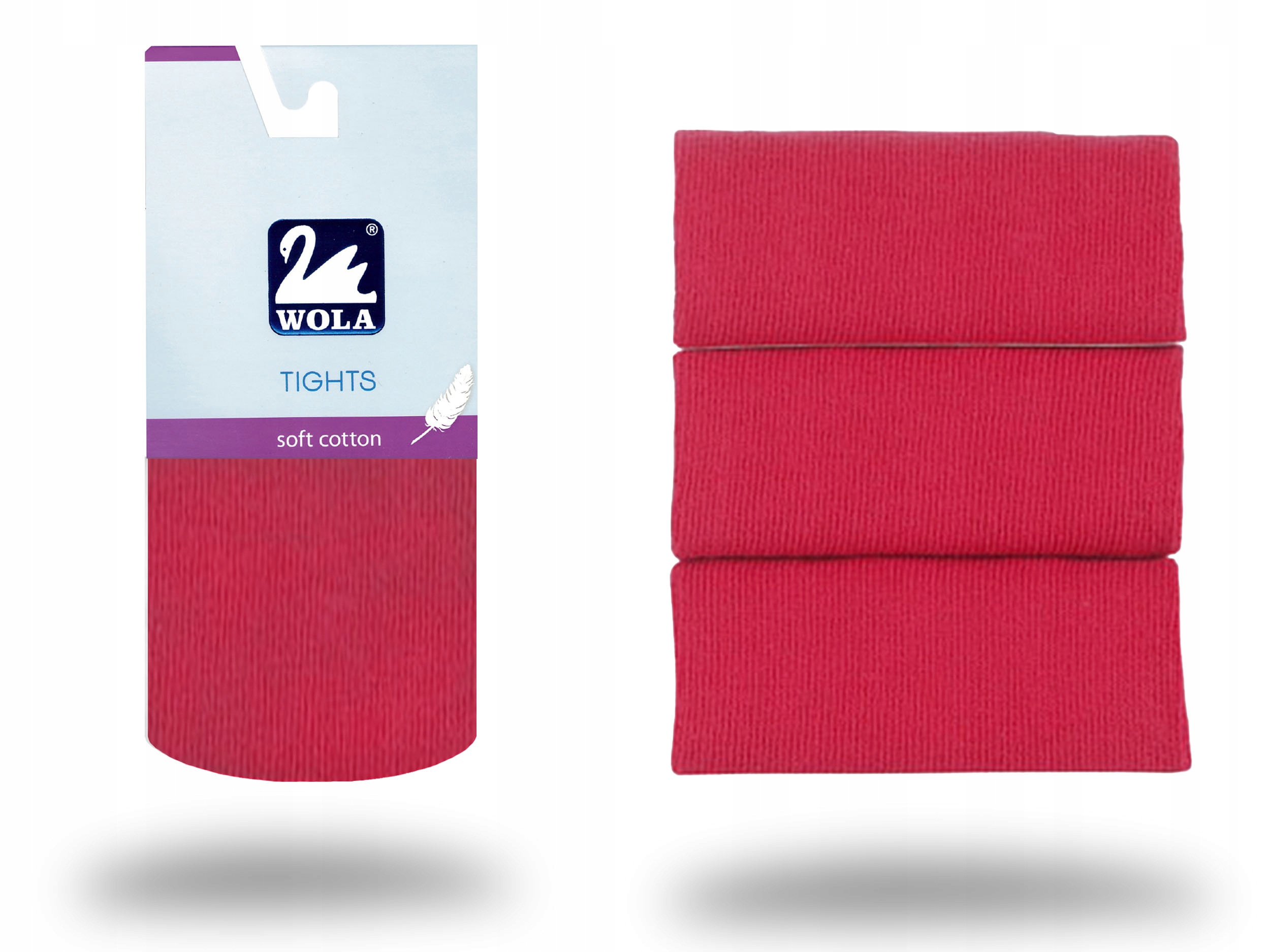 

Rajstopy Wola Soft Cotton, raspberry C64, 62-74