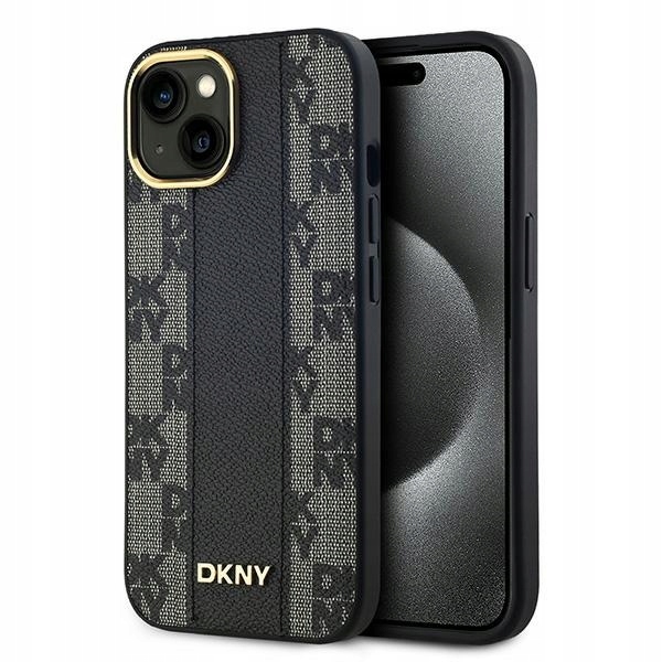 Dkny DKHMP15SPCPVSLK iPhone 15/14/136,1" černé pevné pouzdro z kůže