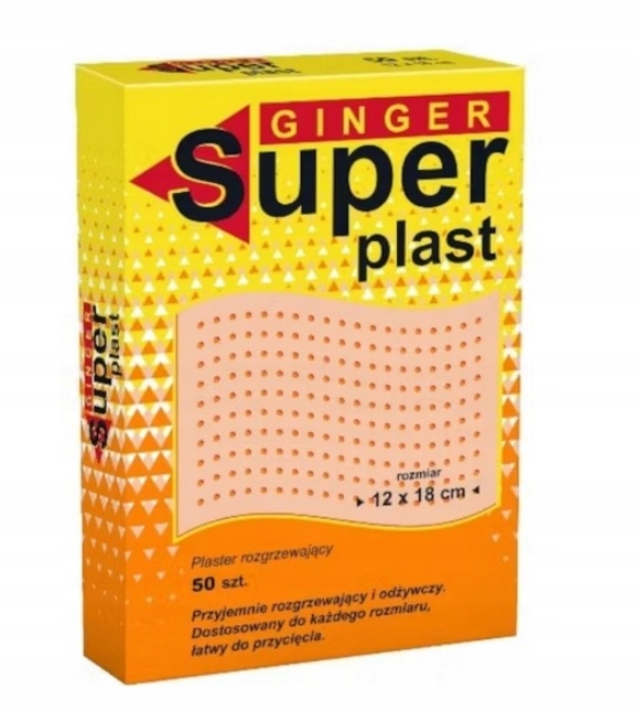 ginger plaster rozgrzewający 50 sztuk